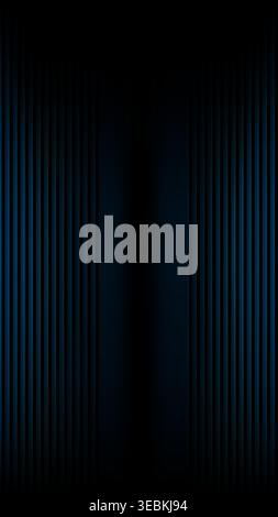 Glowing blue vertical lines forming a futuristic abstract background with soft neon lighting and depth Stock Vector