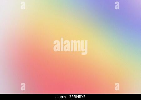 Soft pastel rainbow gradient background with smooth color transition, dreamy abstract texture, horizontal composition, copy space. Stock Photo