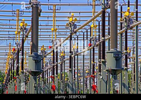 Electrical substation, Germany Stock Photo