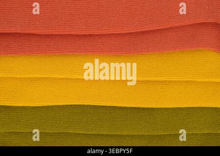 Vibrant Layers of Textiles Showcasing a Colorful Spectrum and Texture in Fabric Design Stock Photo