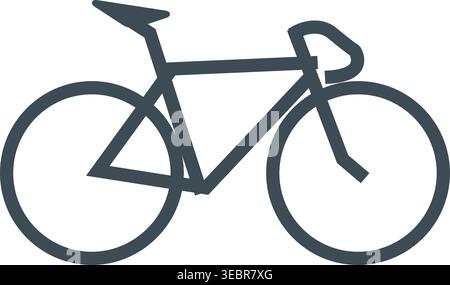 Bicycle Silhouette Icon Stock Vector