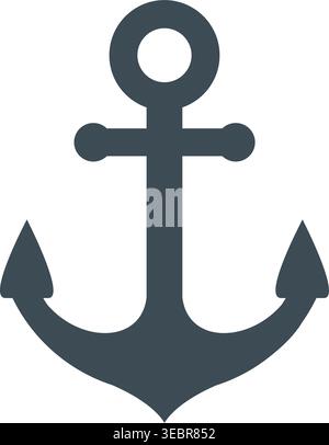 Minimalist Anchor Logo Vector Stock Vector