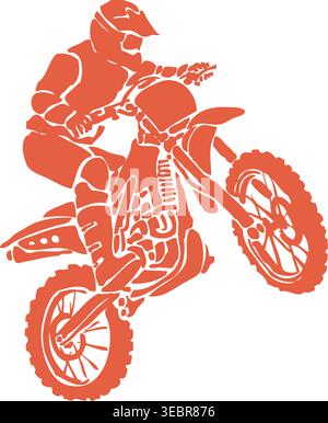Vintage Chopper Motorcycle Illustration Classic Retro Cruiser Bike Vector Stock Vector