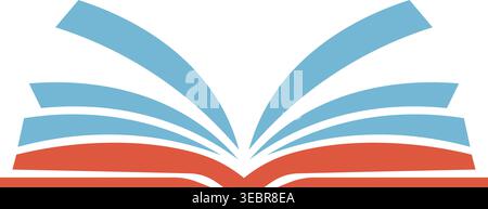 Books Vector Illustration Simple Colorful Book Pile Icon Stock Vector