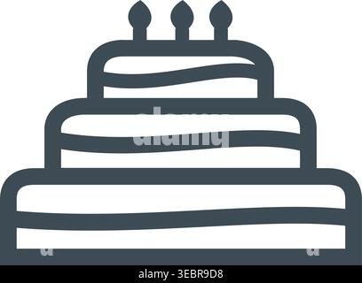 Celebration Cake Vector Stock Vector