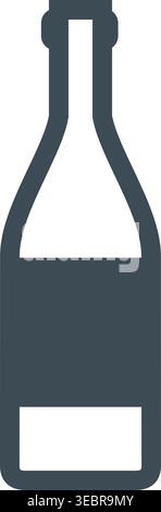 Milk Bottle Icon Vector Stock Vector
