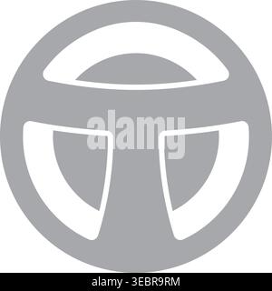 Steering Wheel Icon Vector Stock Vector