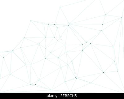 "Geometric Network Pattern - Abstract Tech Design" Stock Vector