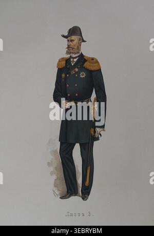 Uniform of military officials of the naval department, Illustrated ...