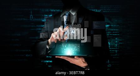 Explore the innovative applications of generative AI in programming and prompt engineering, showcasing advanced techniques for enhancing user Stock Photo