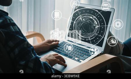 Concept of big data processing and analysis using big data architecture enables insights, big data visualization, and big data integration. Gist Stock Photo
