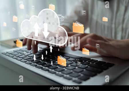 Cloud computing enables digital growth with secure data storage, scalable infrastructure, and strategic cloud-based business solutions. Latch Stock Photo