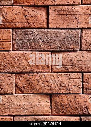 Red Brick Walls Pattern for Backgrounds and Wallpapers. Textures. Geometry. Stock Photo