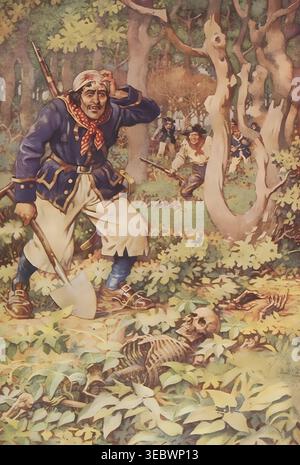 George Merry Vintage map from Robert Louis Stevenson. Treasure Island Book Stock ...