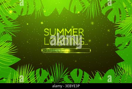 Loading bar, low poly style banner. Abstract modern vector illustration on purple background. Stock Vector