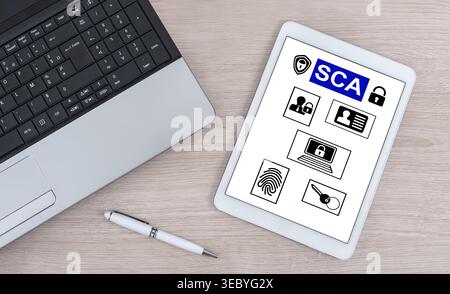 Sca concept shown on a digital tablet Stock Photo