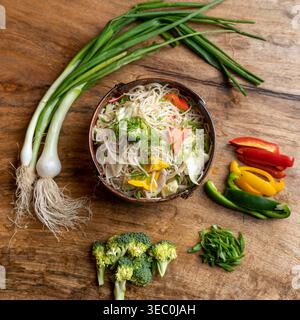 Vegetarian food. Broccoli displays vibrant green color and rich texture ...
