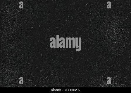 Black Dust Speckle Grunge Texture on Dark Abstract Distressed Background Stock Vector