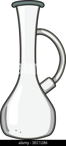 Glass pipe device for smoking plant material Stock Vector