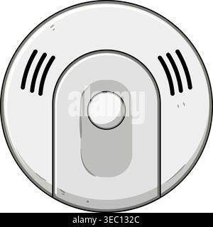 Carbon monoxide detector ensuring residential safety protection Stock Vector