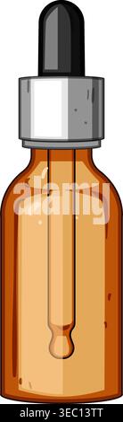 Dropper bottle for cosmetic and health products Stock Vector