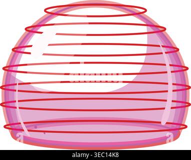 Energy shield protecting object creating secure barrier Stock Vector