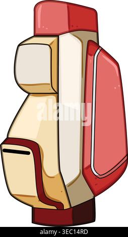 Golf bag with clubs design vector illustration Stock Vector