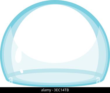 Blue energy shield protecting from external threats Stock Vector