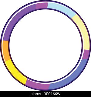 Circular loader interface showing progress animation Stock Vector