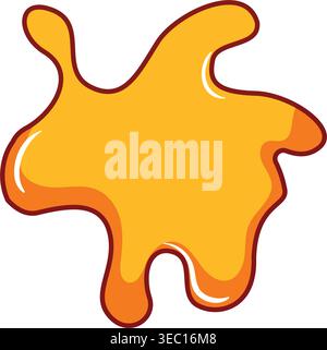 Organic liquid splash shape dripping paint concept Stock Vector