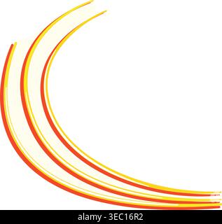 Abstract flowing neon light trails concept Stock Vector