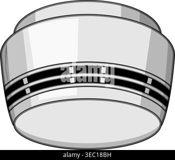 Smoke detector detecting fire safety warning system Stock Vector