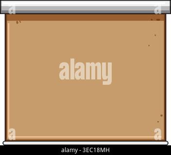 Roller blind offering privacy and light control Stock Vector