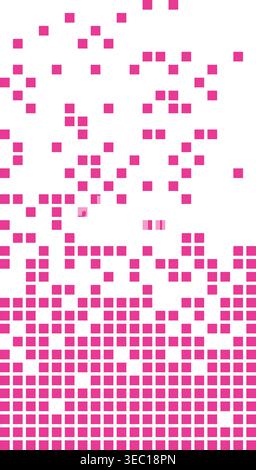 Pixel disintegration effect forming abstract background pattern Stock Vector