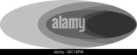 Grayscale soft shadow overlay abstract design Stock Vector