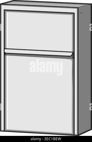 Wall mounted mailbox for modern home Stock Vector