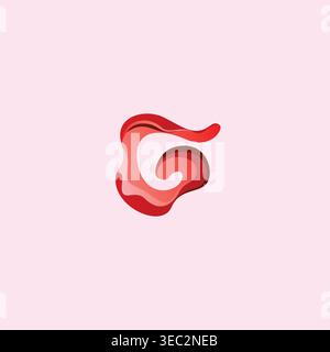 Letter G Logo Design With Fluid Style. G Icon Vector Stock Vector