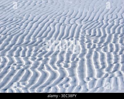 Ripple  patterns in sand on a Gulf of America Florida beach Stock Photo
