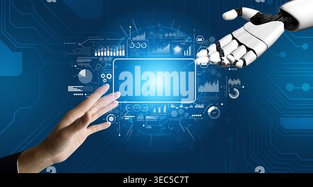 AI powers data analytics with predictive insights, smart dashboards, and real-time modeling for strategic decision-making. Artificial intelligence Stock Photo