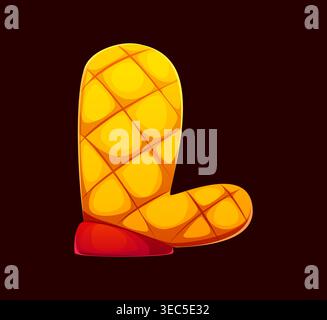 Barbecue cartoon font or BBQ letter typeface ABC Stock Vector