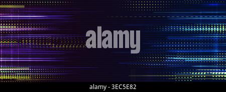 TV pixel glitch game background with noise effect Stock Vector