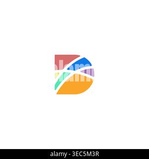 Letter D Abstract Logo Design Vector Stock Vector