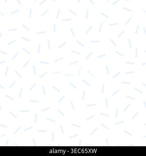 Abstract dash confetti pattern. Minimal seamless vector chaotic dashes pattern. Stock Vector