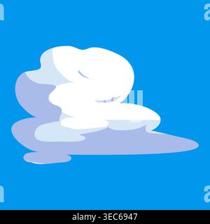 Fluffy cloud white in blue sky Stock Vector