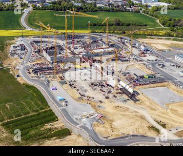 Innovation Park for Artificial Intelligence (IPAI) in Heilbronn. Construction site. The IPAI campus will be the size of 42 football pitches and around Stock Photo