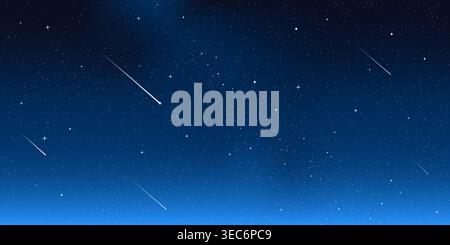 Starry night sparkle sky space background vector illustration. Stock Vector