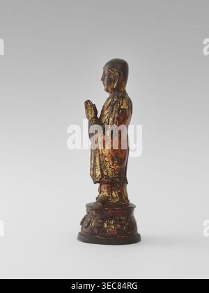 Monk, Chinese, Luohan arhat figure, monk, sage; Buddhist art; lotus ...