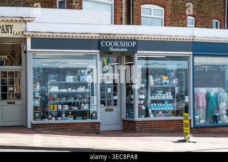The premises of Cookshop, independent cookware specialists, in Hunstanton, Norfolk. Stock Photo