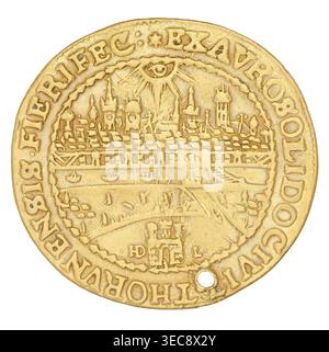 Toruń donative 2 ducats by Hans Dawid Lauer (1649–1669) for King Michał ...