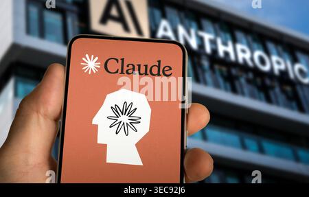 Anthropic Claude AI company Stock Photo